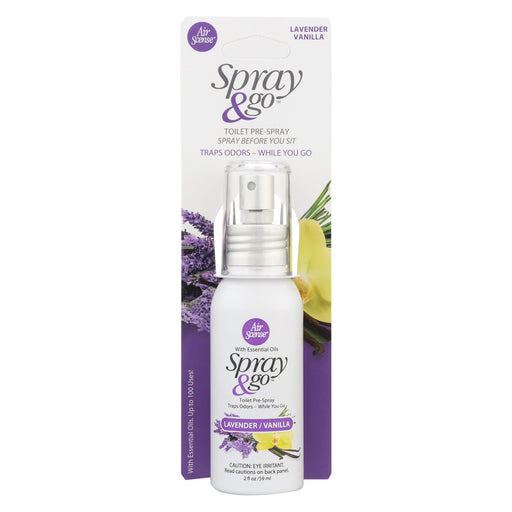 Air Scense Spray & Go - Lavender - Vanilla - Case Of 6 - 2 Fl Oz