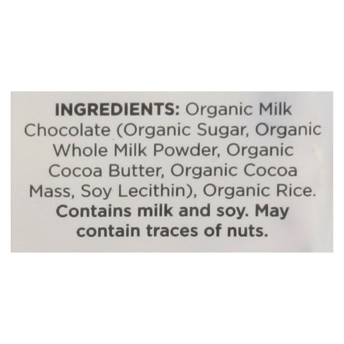 Element Rice Cake - Organic - Milk Chocolate - Case Of 8 - 1.2 Oz
