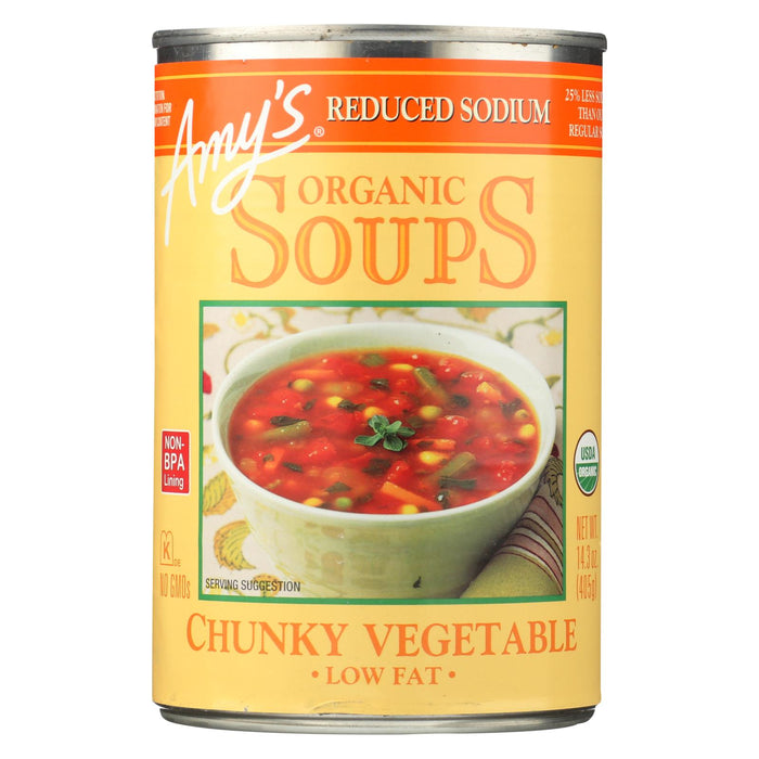 Amy's Soup Organic Chunky Vegetable - Case Of 12 - 14.3 Oz