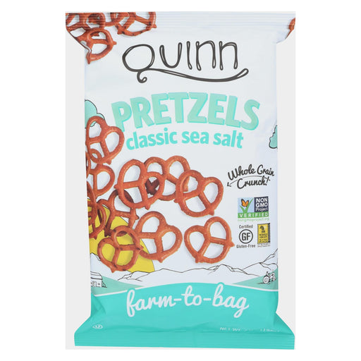 Quinn Popcorn Pretzels - Classic Sea Salt - Twst - Case Of 8 - 7 Oz