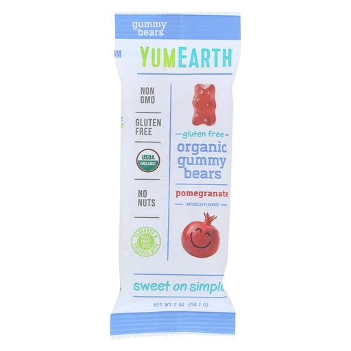 Yumearth Organics Organic Gummy Bears - Pomegranate - Case Of 12 - 2 Oz