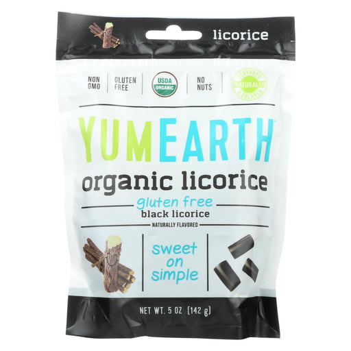 Yumearth Organics Licorice - Organic - Black - Soft - Case Of 12 - 5 Oz
