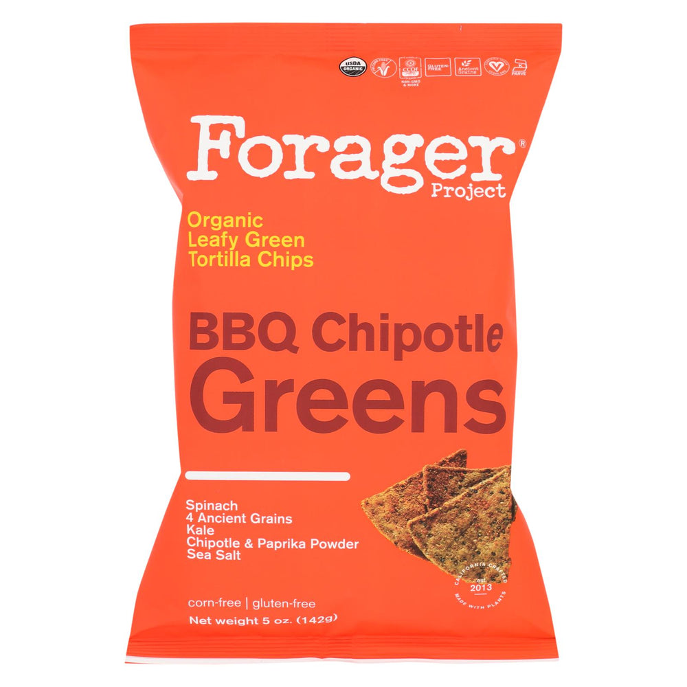 Forager Project Vegetable Chips - Chipotle Bbq Greens - Case Of 12 - 5 Oz.