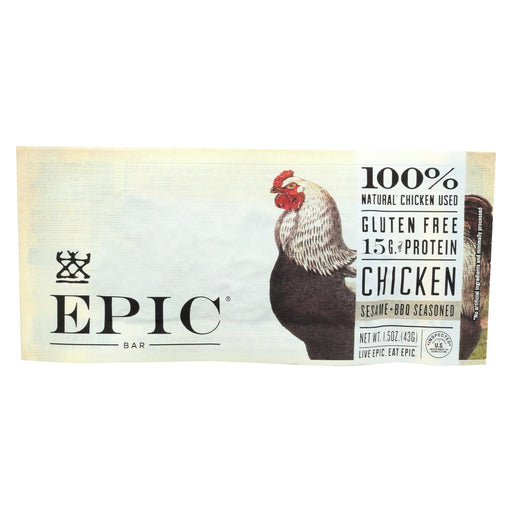 Epic Bar - Chicken - Sesame - Bbq Seasoned - Case Of 12 - 1.5 Oz