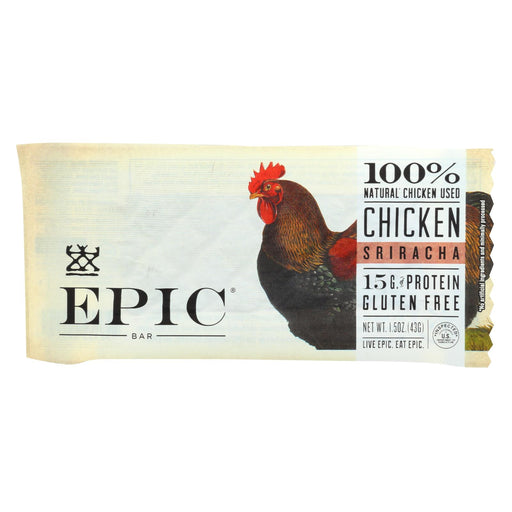 Epic Bar - Chicken - Sriracha - Case Of 12 - 1.5 Oz