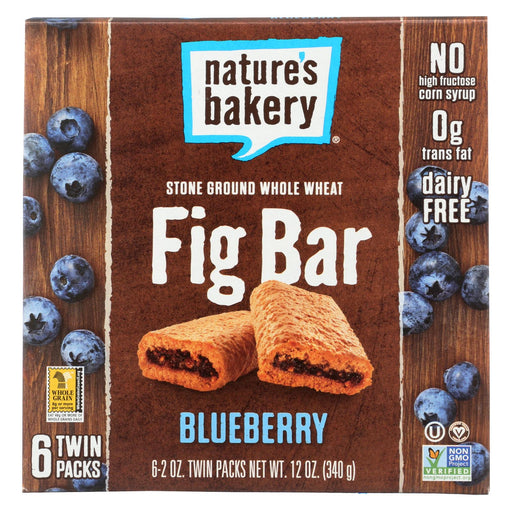 Nature's Bakery Stone Ground Whole Wheat Fig Bar - Blueberry - Case Of 6 - 2 Oz.