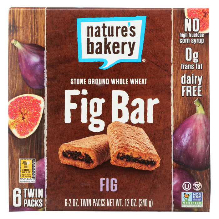 Nature's Bakery Stone Ground Whole Wheat Fig Bar - Original - Case Of 6 - 2 Oz.