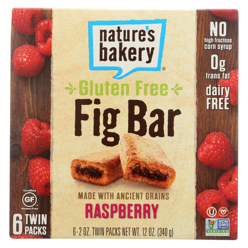 Nature's Bakery Gluten Free Fig Bar - Raspberry - Case Of 6 - 2 Oz.