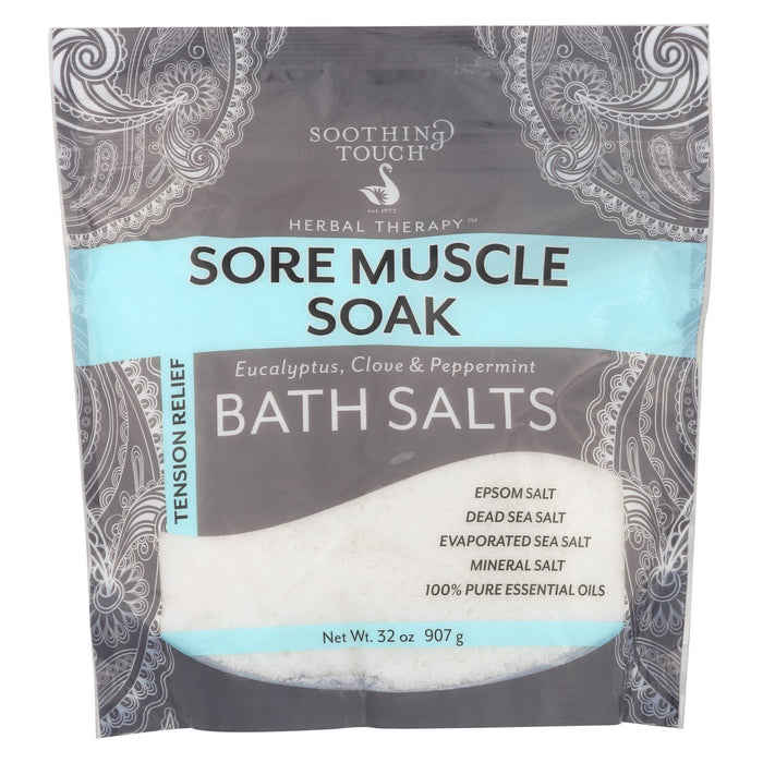 Soothing Touch Bath Salts - Sore Muscle Soak - 32 Oz