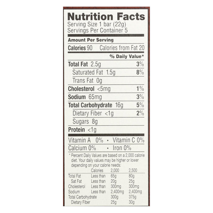 Annie's Homegrown Snack Bar - Cocoa - Case Of 8 - 3.9 Oz.