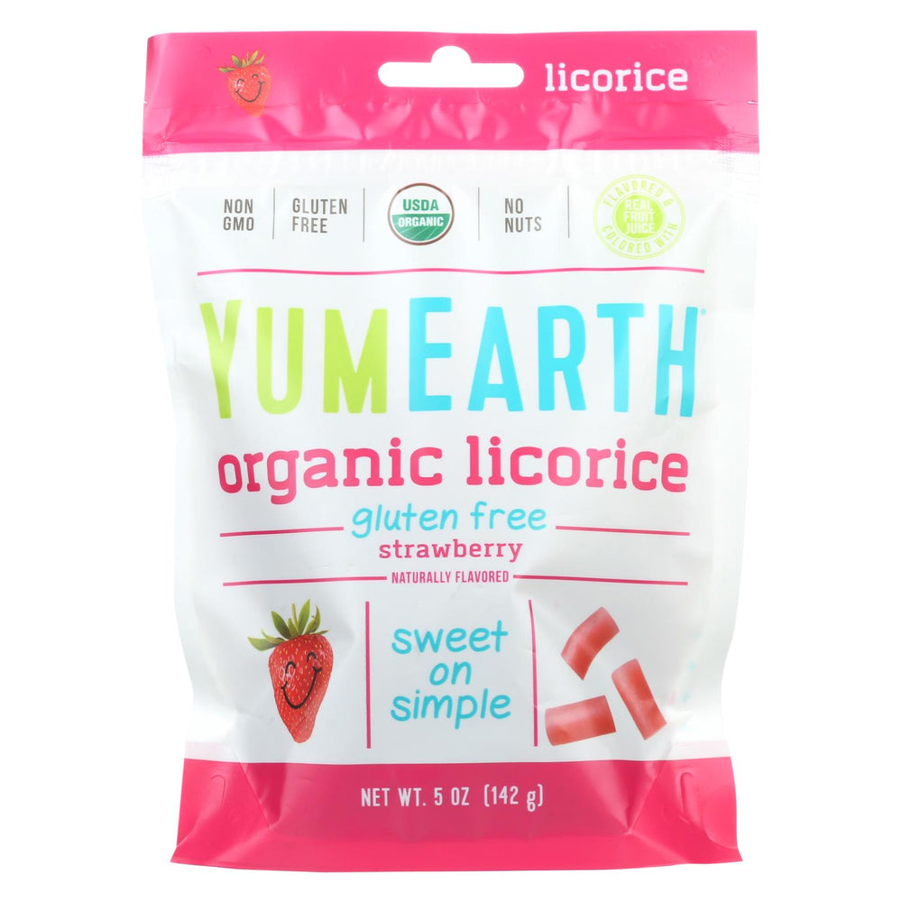 Yumearth Organics Soft Eating - Strawberry Licorice - Case Of 12 - 5 Oz.