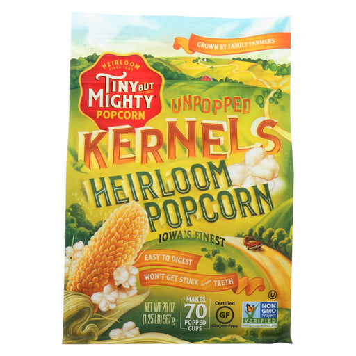 Tiny But Mighty Popcorn Popcorn - Unpopped Kernels - Case Of 8 - 20 Oz