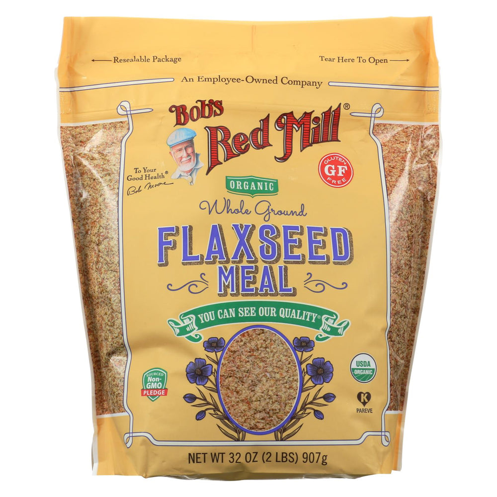 Bob's Red Mill Organic Flaxseed Meal - Brown - Case Of 4 - 32 Oz