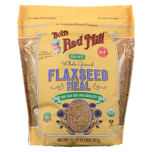 Bob's Red Mill Organic Flaxseed Meal - Brown - Case Of 4 - 32 Oz