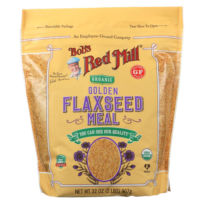 Bob's Red Mill Organic Flaxseed Meal - Golden - Case Of 4 - 32 Oz