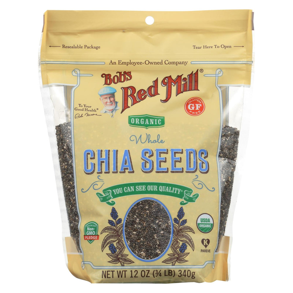 Bob's Red Mill Organic Seeds - Chia - Case Of 6 - 12 Oz