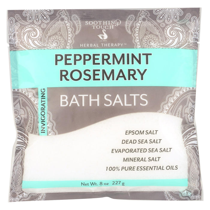 Soothing Touch Bath Salts - Peper Rosemary - Case Of 6 - 8 Oz
