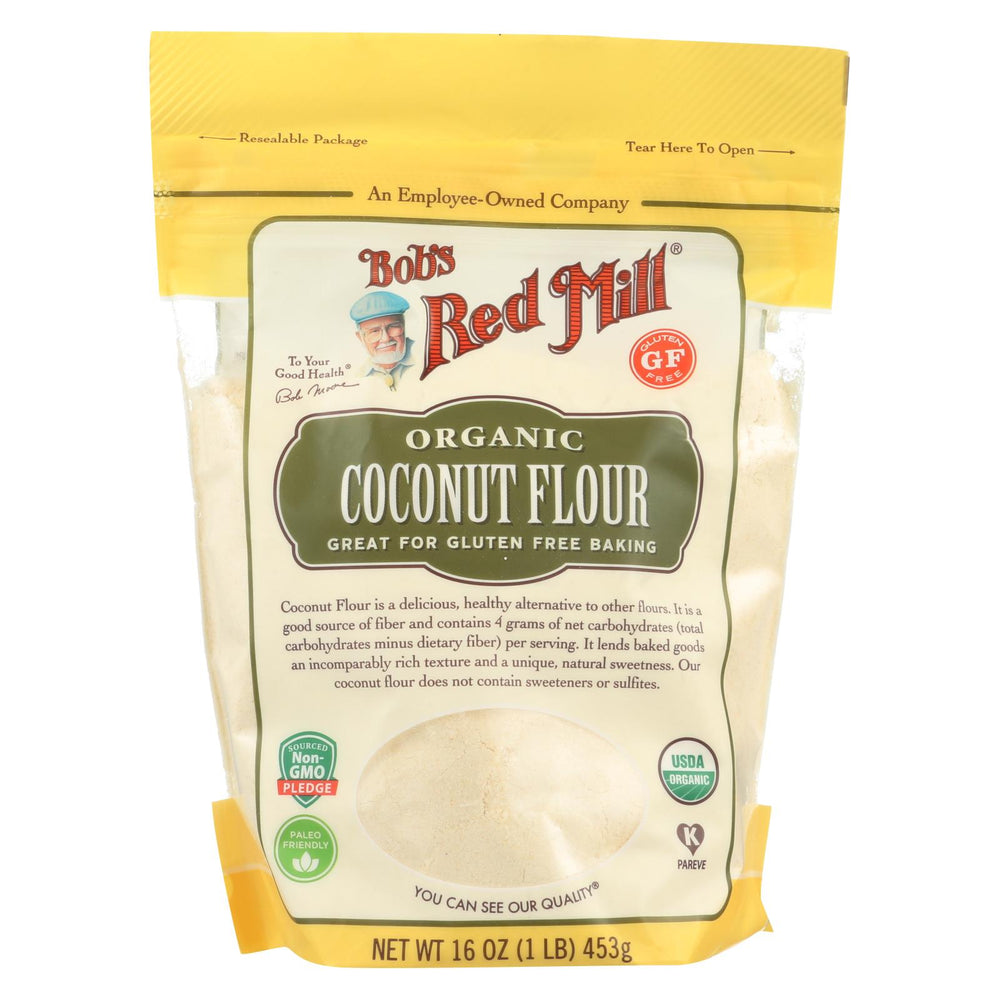 Bob's Red Mill Flour - Organic - Coconut - Case Of 4 - 16 Oz