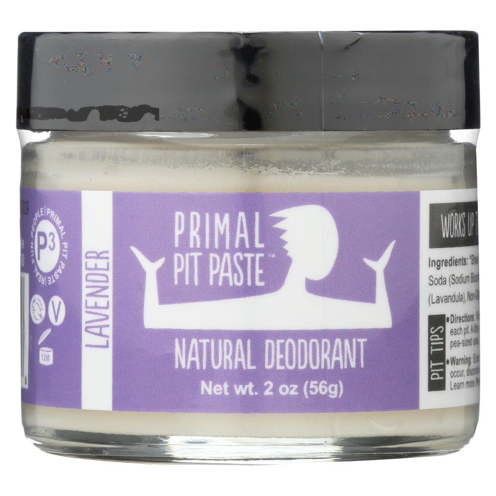 Go Primal Deodorant Jar - Lavender - Paste - 2 Oz
