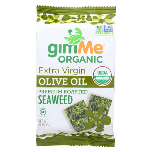 Gimme Seaweed Snacks Seaweed Snack - Organic - Extra Virgin Olive Oil - Case Of 12 - .17 Oz