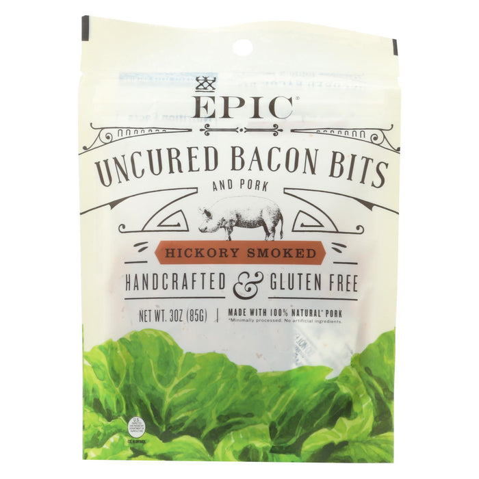 Epic Bites - Bacon - Hickory Smoked - Case Of 10 - 3 Oz