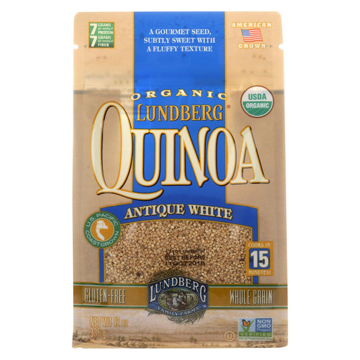 Lundberg Family Farms Quinoa - Organic - Antique White - Case Of 6 - 12 Oz