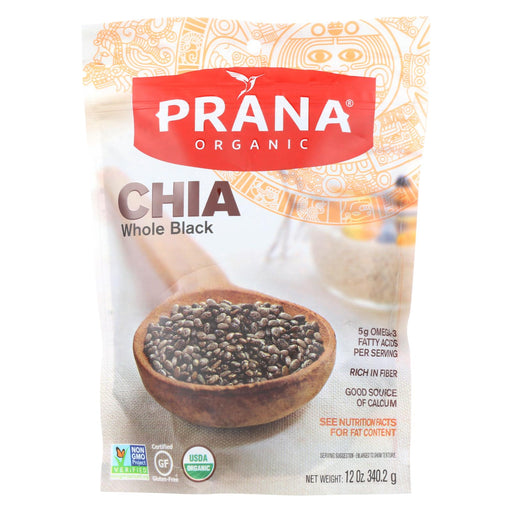 Prana Organics Chia - Organic - Whole - Black - Case Of 6 - 12 Oz