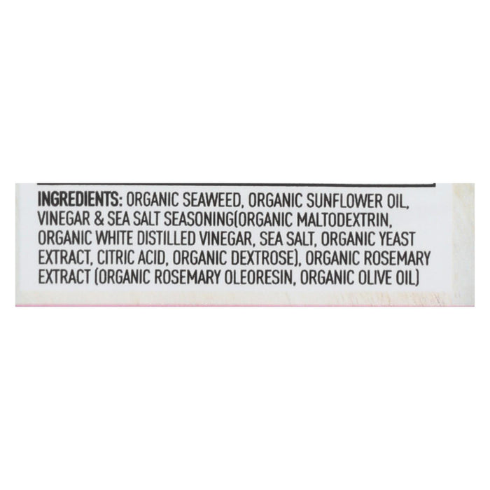 Annie Chun's Seaweed Snack - Sea Salt And Vinegar - Case Of 12 - .35 Oz.