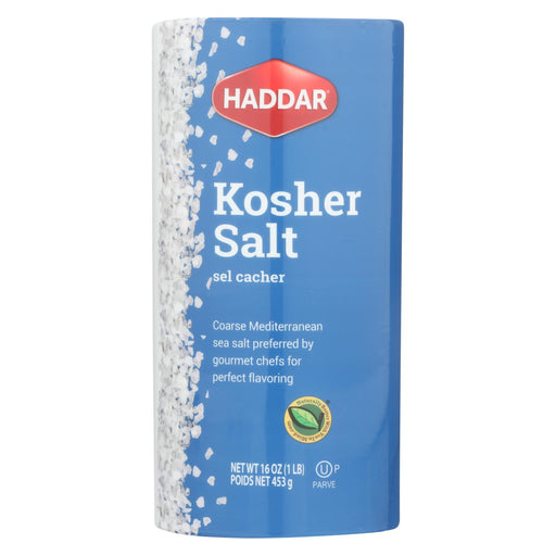 Haddar Salt - Kosher - Case Of 12 - 16 Oz
