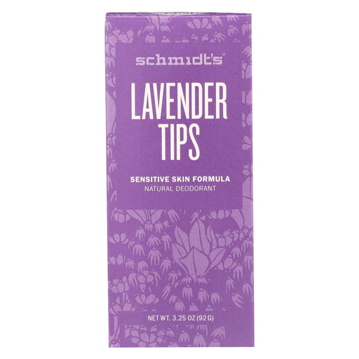 Schmidt's Natural Deodorant Stick - Lavender Tips - 3.25 Oz