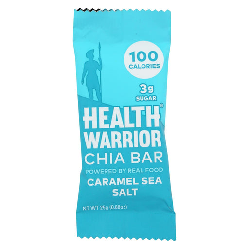 Health Warrior Chia Bar - Caramel Sea Salt - Case Of 15 - .88 Oz