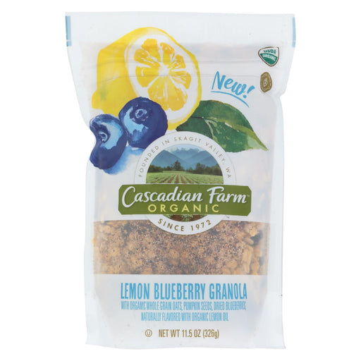 Cascadian Farm Granola - Organic - Lemon Blueberry - Case Of 4 - 11.5 Oz