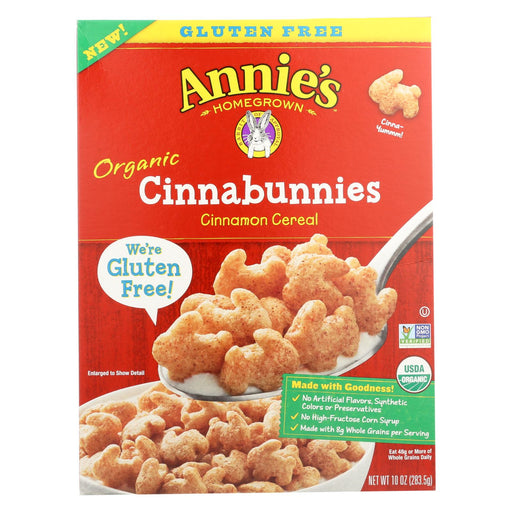 Annie's Homegrown Cereal Cinnabunnies - Case Of 10 - 10 Oz