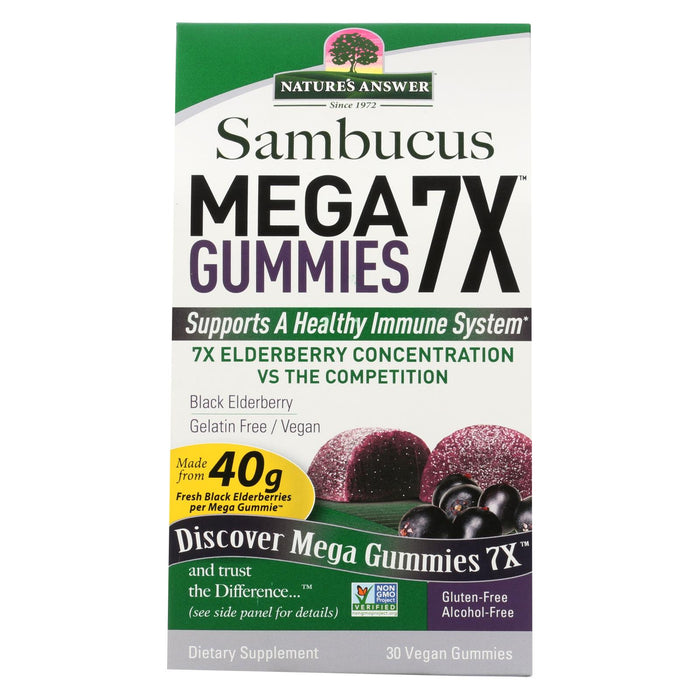 Nature's Answer Sambucus - Mega - Gummies - 7x - 30 Count