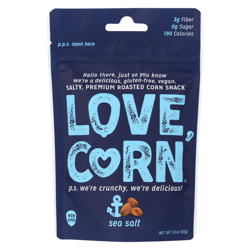 Love Corn - Roasted Corn Sea Salt - Case Of 10 - 1.6 Oz