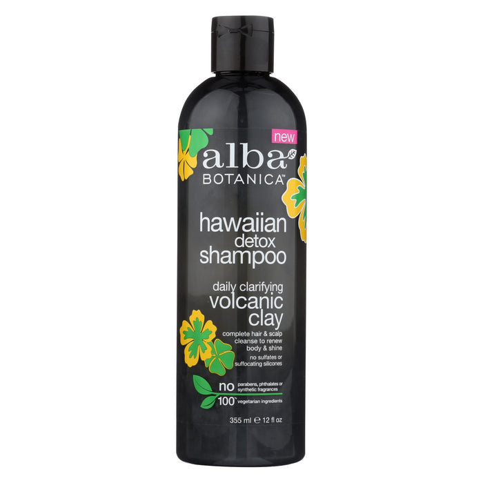 Alba Botanica Shampoo - Hawaiian Detox - Daily - 12 Fl Oz
