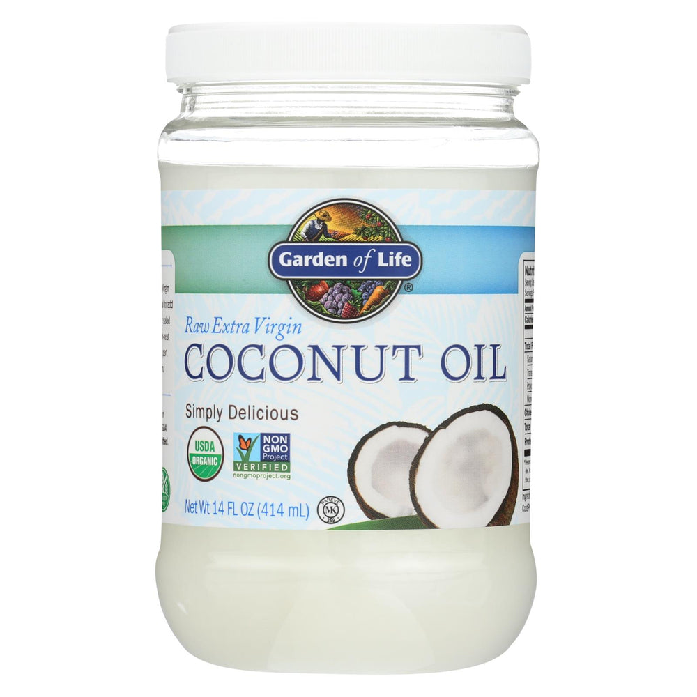 Garden Of Life Organic Coconut Oil - Raw Extra Virgin - Case Of 6 - 14 Fl Oz