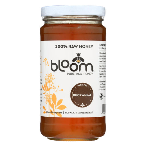 Bloom Honey - Honey - Buckwheat - Case Of 6 - 16 Oz.
