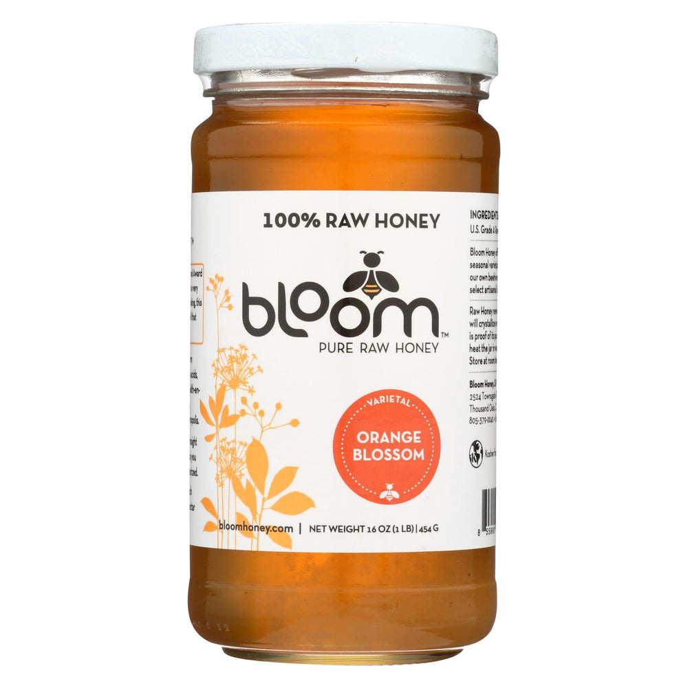 Bloom Honey - Honey - Orange Blossom - Case Of 6 - 16 Oz.