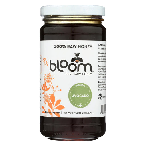 Bloom Honey - Honey - Avocado - Case Of 6 - 16 Oz.