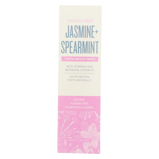 Schmidt's - Toothpaste Jasmine Spearmint - 4.7 Oz.