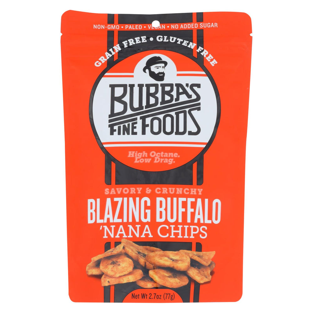 Bubba's Fine Foods Nana Chips - Blazing Buffalo - Case Of 8 - 2.7 Oz.