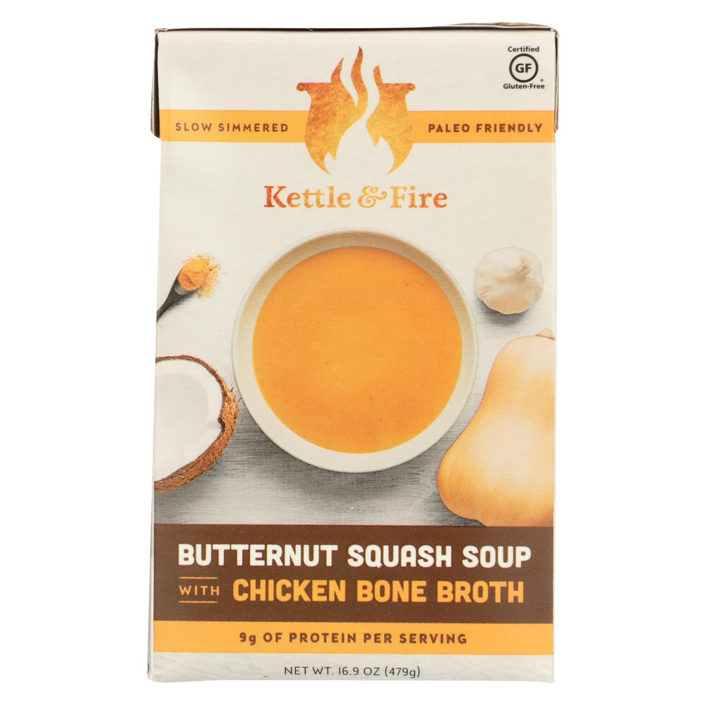 Kettle And Fire Soup - Butternut Squash Soup - Case Of 6 - 16.9 Oz.