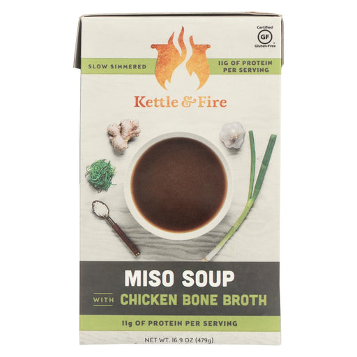 Kettle And Fire Soup - Miso Soup - Case Of 6 - 16.9 Oz.