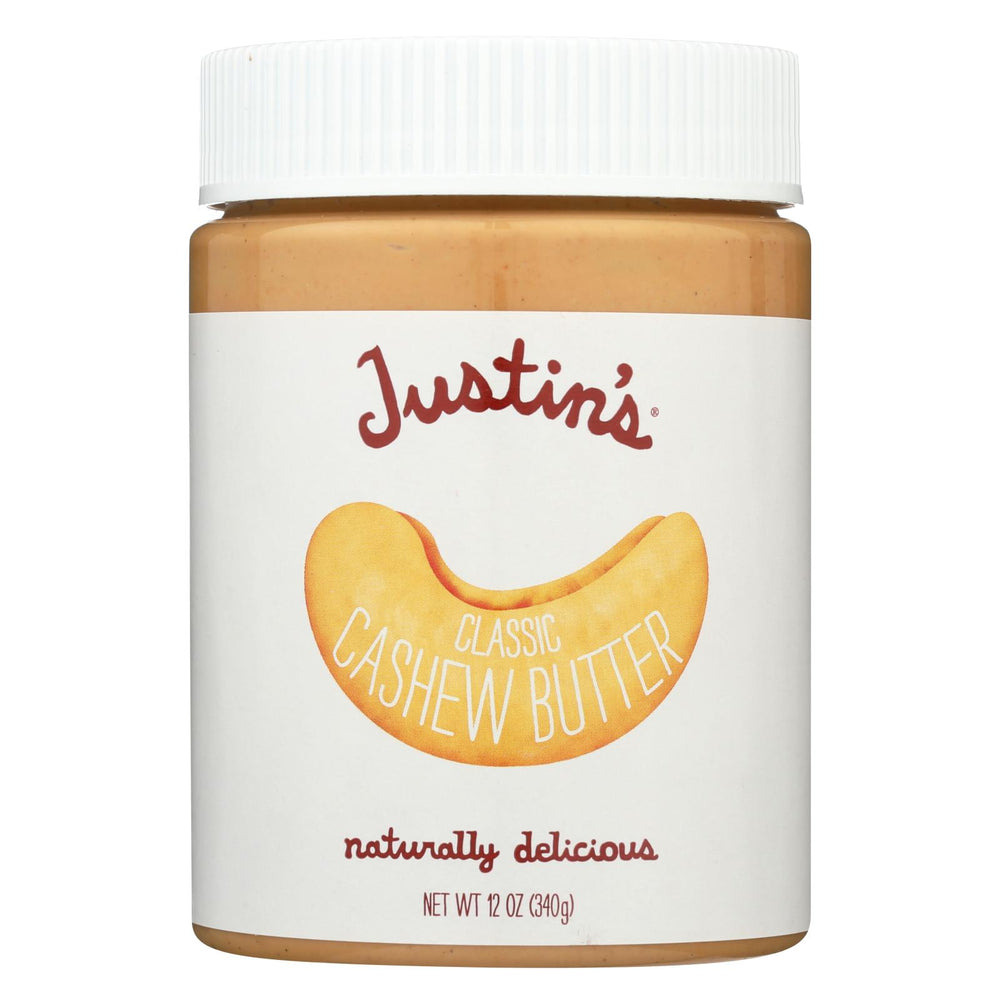 Justin's Nut Butter Cashew Butter - Classic - Case Of 6 - 12 Oz.