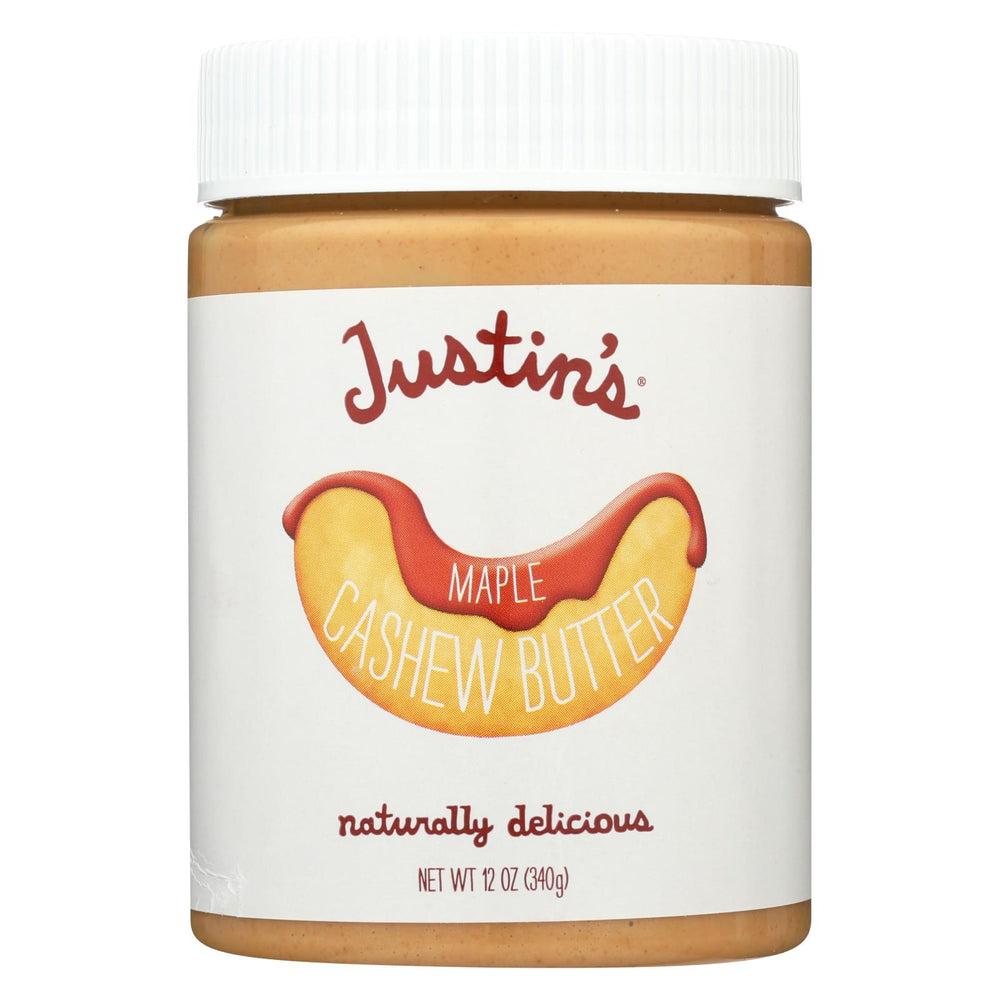 Justin's Nut Butter Cashew Butter - Maple - Case Of 6 - 12 Oz.