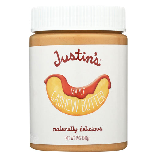 Justin's Nut Butter Cashew Butter - Maple - Case Of 6 - 12 Oz.