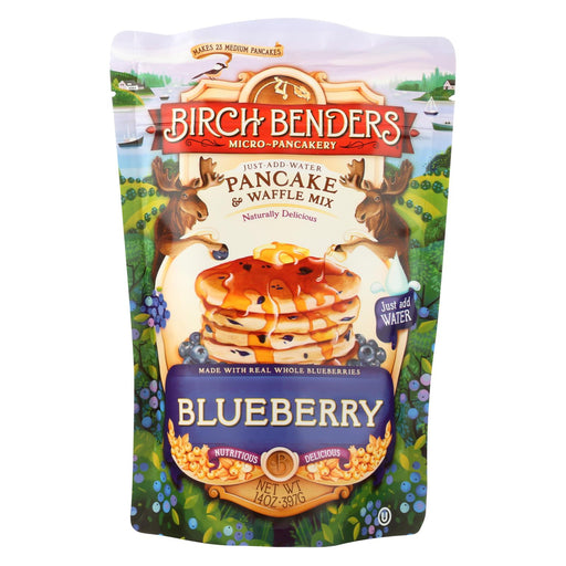 Birch Benders Pancake And Waffle Mix - Blueberry - Case Of 6 - 14 Oz.