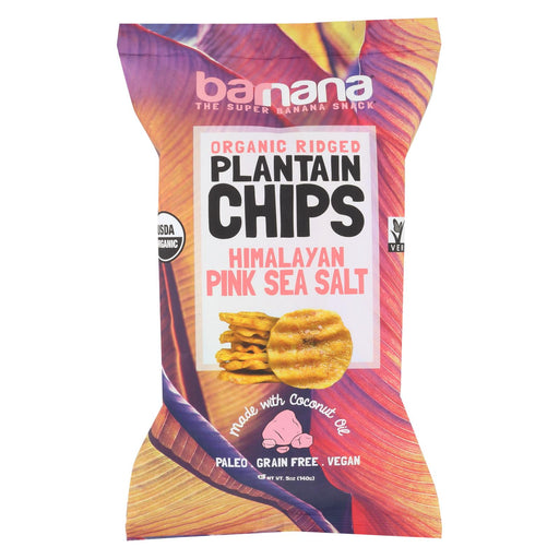 Barnana Plantain Chips - Himalayan Pink Sea Salt - Case Of 8 - 5 Oz.