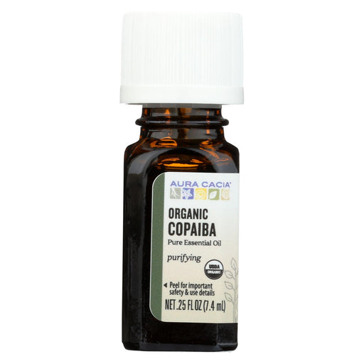Aura Cacia Essential Oil - Copaiba - Case Of 1 - .25 Fl Oz.